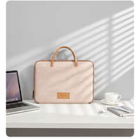 Sac de rangement pour ordinateur portable en PU, sacoche imperméable pour ordinateur portable pour femmes et hommes - Multi-tailles (14-15,6 pouces)