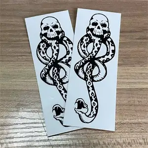최신 디자인 부족 임시 방수 여성과 남성 오래 지속되는 팔 뱀 문신 스티커