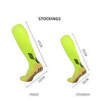 Chaussettes de contention antidérapantes à logo personnalisé pour les hommes et les enfants, large choix de couleurs, idéales pour le football, l'athlétisme