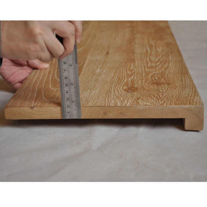 High Quality White Oak Solid Wood Stair Tread Finger Jointed Wood Tread