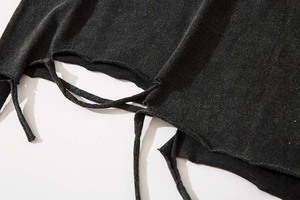 Camiseta Vintage de Verano RK9766, Peso Pesado, 230 g/m², Cuello Redondo Extra Grande, Estilo Urbano, Desgastada, Rota, de Manga Corta con Agujeros - Product Image 6