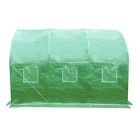 Serre de jardin hydroponique moderne 3x2x2m, grande, pour l'extérieur, avec 6 fenêtres, en acier galvanisé PE, écologique