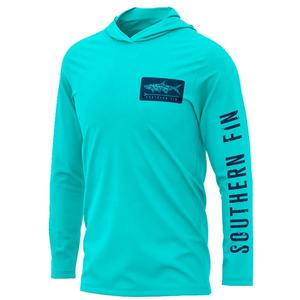 Camiseta de Manga Larga con Capucha Personalizada Sublimada en Blanco de Alta Visibilidad para Niñas, Niños, Mujeres y Hombres, Protección UPF 50 UV para Pesca - Product Image 2