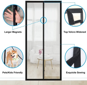 ม่านตาข่าย<span class=keywords><strong>กัน</strong></span>แมลง<span class=keywords><strong>แม่เหล็ก</strong></span>, ม่าน<span class=keywords><strong>ประตู</strong></span>หน้าจอแบบนิ่มมุ้งลวด - Product Image 2