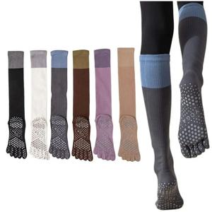 Calcetines de Pilates Profesionales Personalizados con Agarre Antideslizante, Calcetines de Yoga de Cinco Dedos de Algodón de Alta Calidad para Mujer, Invisibles, Transpirables - Product Image 2