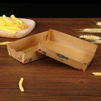 Ecologisch verantwoorde wegwerp bio-box van kraftpapier voor salade afhaalmaaltijden, met matte laminatie.