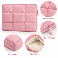 Housse d'ordinateur portable matelassée personnalisée en gros, antichoc, avec logo imprimé sur mesure, cadeau d'entreprise