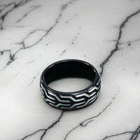 Européen et américain nouveau modèle de pneu en relief créatif bague pour hommes personnalité mode rétro décoration pour hommes