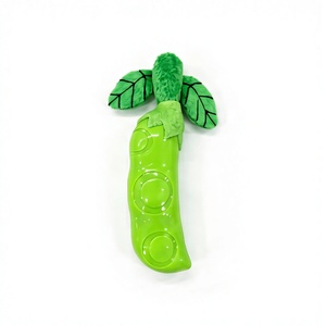 Ledu Squeaky Pea Pod – Juguete Masticable para Perros de Goma Resistente - Product Image 1