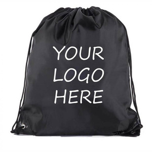Personalized Promotional Drawstring Bag Custom Printed Logo Sport Backpack for Event Giveaways
