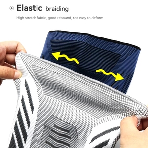 <span class=keywords><strong>Genouillère</strong></span> de compression <span class=keywords><strong>médicale</strong></span> avec stabilisateurs de coussinets en gel pour la rotule Genouillères de volley-ball en nylon pour la protection - Product Image 6