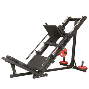 Équipement de musculation professionnel à charge guidée pour exercices des jambes, machine à hack squat et à leg press / Hack squat leg press d'<span class=keywords><strong>occasion</strong></span> - Product Image 1