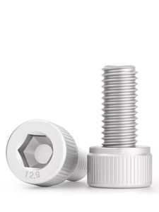 Tornillo de Cabeza Cilíndrica, Clase 8.8, Acero al Carbono, Recubrimiento de Zinc en Escamas, Resistente a la Corrosión, Rosca Completa, para Uso en Máquinas al Aire Libre - Product Image 1