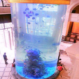 Aquarium rond incassable bon marché de haute qualité aquariums d'exposition commerciale pour les poissons d'or - Product Image 2