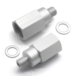 Adaptateur de moteur AL6061 LS M12 1.5 usiné CNC nouvel état 1/2 NPT capteur de température de refroidissement à longueur étendue - Product Image 5