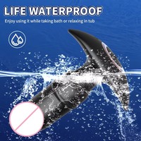 Antpop Magnetisch Aufladbarer 10-Frequenz Gleitender Vibrations-Analvibrator Kabellose Fernbedienung 100% Wasserdicht für Männer und Frauen