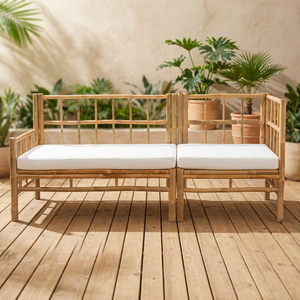 High Quality Modern 5-Piece <b>Bamboo</b> Rattan <b>Sofa</b> Set for Living Room Comfortable Cushions Vietnam Origin Model SR-<b>BAMBOO</b>.CRAFT 24 - Product Image 3