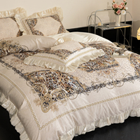 Parure de lit King Size 2026 Nouvelle Collection Luxe Français Lyocell Moderne Rafraîchissante Imprimée Numérique Motif Léopard Drap Plat Couvre-lit