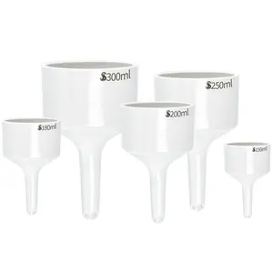Corong Filter Keramik Buchner 20-300Mm, Spesifikasi Penuh Warna Putih Mudah Dibersihkan