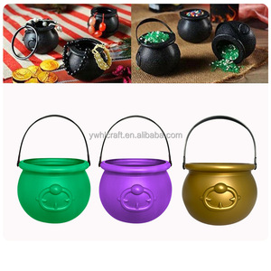 HLC Caldero, Cubo y Collares <span class=keywords><strong>de</strong></span> Cuentas Morado, Verde y Dorado para Mardi Gras y el Día <span class=keywords><strong>de</strong></span> <span class=keywords><strong>San</strong></span> <span class=keywords><strong>Patricio</strong></span>, Recuerdos <span class=keywords><strong>de</strong></span> Fiesta, Decoración <span class=keywords><strong>de</strong></span> Cubo para Monedas - Product Image 5
