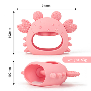 Giocattoli da masticare in Silicone per la dentizione, massaggiagengive Anti-goccia per il bambino per soddisfare le esigenze di suzione, Silicone per la massaggiagengive - Product Image 2