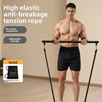 Equipo de entrenamiento de espalda de alta resistencia para dominadas y pulldowns, banda elástica de material PP para desarrollo de pecho, para uso doméstico
