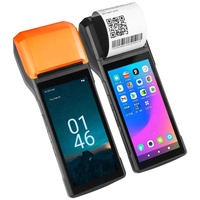 جهاز نقاط البيع المحمول بنظام أندرويد 13.0 مع شاشة لمس 5.5 بوصة وطابعة USB وواي فاي وماسح الباركود يدعم 3G و4G