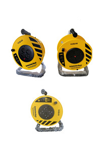 Enrouleur de câble <span class=keywords><strong>professionnel</strong></span> à 4 voies <span class=keywords><strong>Rallonge</strong></span> de 50 mètres avec support en fer Fil 3G1.5mm2 - Product Image 3