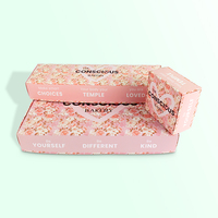 Mini boîtes à gâteaux de boulangerie roses imprimées personnalisées et emballage de cupcakes Vente en gros