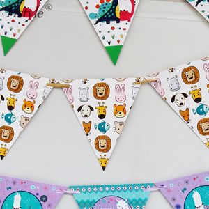 Alpaca vela ballena dinosaurio Feliz cumpleaños empavesado Banners banderín <span class=keywords><strong>de</strong></span> la ducha <span class=keywords><strong>de</strong></span> bebé boda banderas fiesta decoración <span class=keywords><strong>de</strong></span> Su S216 - Product Image 6