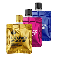 Pochette souple personnalisée avec bec verseur pour liquides (gelée, shampoing ou jus)