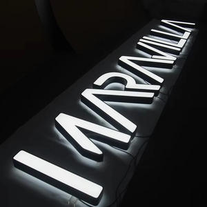 Custom Frontlit and Backlit <b>Sign</b> Acrylic Stainless Steel LED Illuminated Logo <b>Sign</b> for Shop Store - Product Image 5