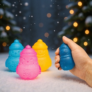 Cute Xmas Snowman Squishy Toy, Maltose Decompression Toy, Christmas Stocking Stuffer Party Favor <b>Gift</b> - Product Image 1