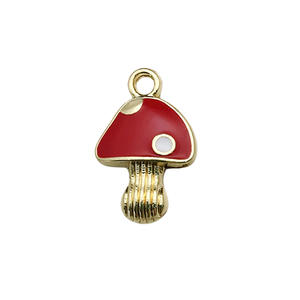 High Quality <b>Red</b> Mushroom Family Drip Alloy Jewelry Cute DIY <b>Materials</b> for Bracelets & Necklaces Fashion Pendants & Charms - Product Image 2