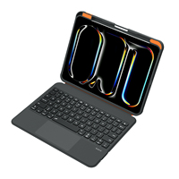 Nueva Funda con Teclado Inalámbrico Retroiluminado para iPad de 11 Pulgadas, con Panel Táctil, Soporte para Lápiz, Retroiluminación RGB de 7 Colores, Ultrafina