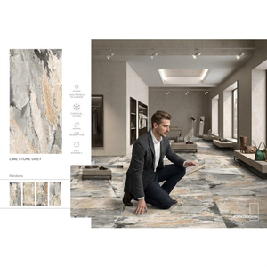 Azulejos de Porcelana Pulida Gris Lomino de 24x48 Pulgadas con Aspecto de Mármol Carrara para Interiores Elegantes de Pisos y Paredes - Product Image 4