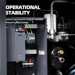 Compressor de Ar Industrial Portátil de Parafuso, Equipamento Único, 220V, Pequeno, 7.5KW, Silencioso, para Uso Automotivo, Atacado, 10HP, com Secador, Tanque de Gás, CE - Product Image 5