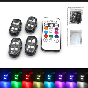 Đèn LED RGB Nhấp Nháy Xe Máy Đèn LED Flash Vị Trí Không Dây Đèn Máy Bay Máy Bay Trực Thăng Đèn Cảnh Báo Phụ Kiện Xe Hơi - Product Image 4