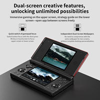 Consola de Juegos Portátil ANBERNIC RG DS con Pantalla IPS Dual de 4 Pulgadas, Android 14 RK3568 3GB+32GB 4000mAh, Consola de Juegos Retro con Lápiz Óptico