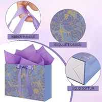 Sac cadeau élégant, réutilisable, écologique, biodégradable, recyclable, avec ruban, cartes de vœux, multi-usages, luxe