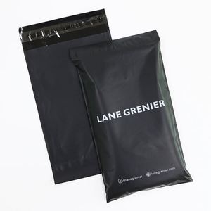 Matte Black Custom Waterproof <b>Padded</b> Plastic Courier Envelope with Poly Mailers for Clothes Packaging Biodegradable Mailing Bags - Product Image 2