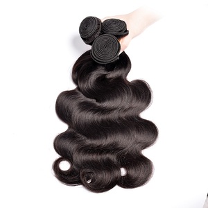Cheveux humains vierges brésiliens, ondulés, en paquet unique, non traités, Remy, pour tissage - Product Image 1