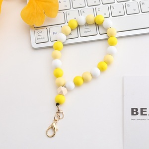 Nouveau Silicone Perle Bracelet Téléphone <span class=keywords><strong>Portable</strong></span> Cas Corde Porte-clés Dragonne <span class=keywords><strong>Cordon</strong></span> pour Femmes Filles - Product Image 3