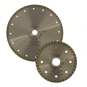 Lame diamantée Turbo Unieco 230 mm pour la découpe du béton et de la pierre - Product Image 2