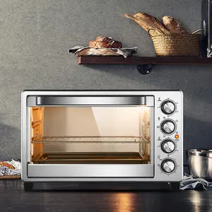 Dubbele Dek Aanrecht Thuis, Multifunctionele Kip Bakken Brood Elektrische Thermostaat Snack Knop Oven Voor Verkoop/