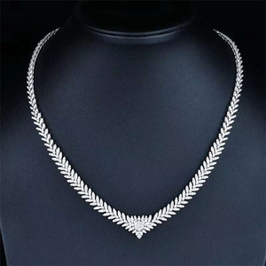 Dossgarit — collier avec pendentif <span class=keywords><strong>en</strong></span> diamant <span class=keywords><strong>blanc</strong></span> naturel, bijoux <span class=keywords><strong>de</strong></span> fête <span class=keywords><strong>de</strong></span> luxe, ras du <span class=keywords><strong>cou</strong></span>, <span class=keywords><strong>en</strong></span> <span class=keywords><strong>or</strong></span> 18 carats, 7ct, prix d'usine - Product Image 2