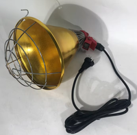 Lampe chauffante pour porcs et volailles avec interrupteur et câble de 2,5 m, directement de l'usine chinoise - Équipement d'élevage en gros
