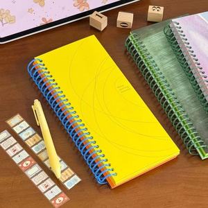 Carnet de notes à spirales A6 de petite taille, pages vierges colorées, haute valeur esthétique, pour le travail, l'école, le bureau, les affaires - Product Image 3