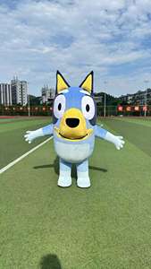 गर्म बिक्री वयस्क inflatable नीला पीला बिंगो कुत्ते शुभंकर पोशाक क्रिसमस के लिए कार्टून कुत्ते कॉस्प्ले - Product Image 3