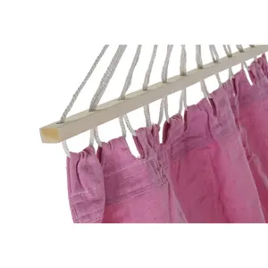 Hamaca de Poliéster y Algodón 255x80x28 con Flecos Rosas - Product Image 2